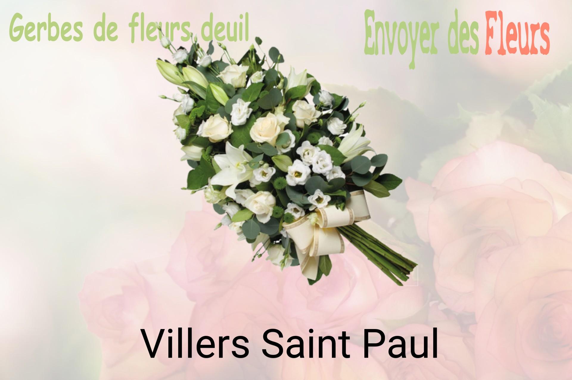 Gerbe de fleurs de deuil livrée à Villers-Saint-Paul