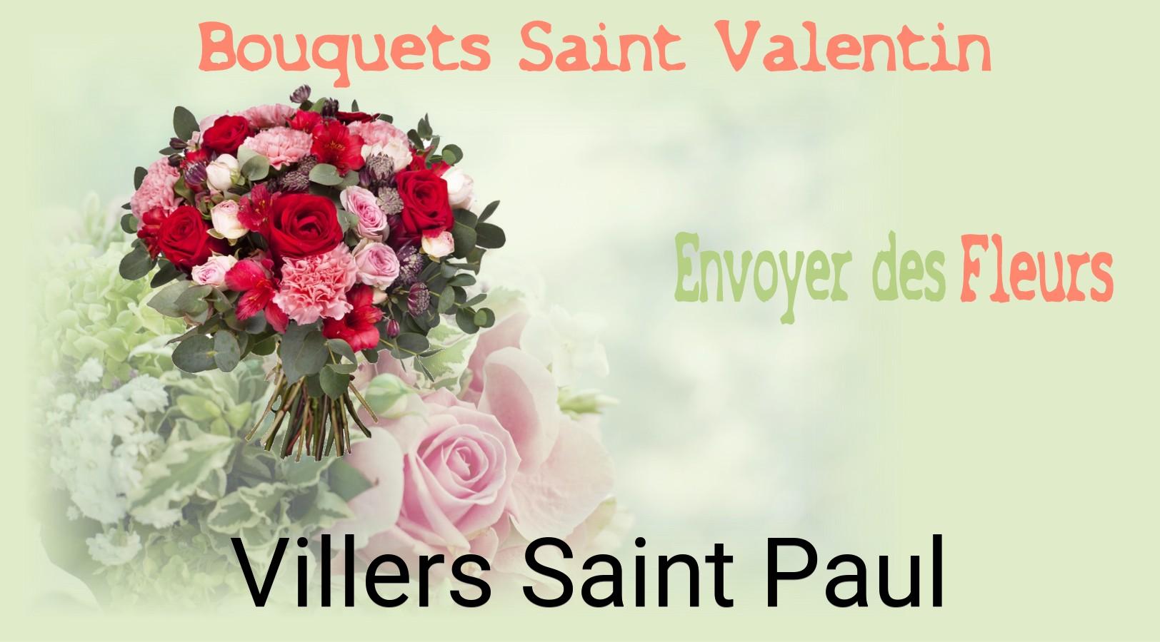 Roses de Saint-Valentin livrées à Villers-Saint-Paul